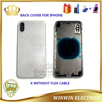 

Prefect Quality Replacement Rear Battery Door Chassis for iphone X Housing Back Cover Middle Frame with Card Tray Buttons Tools