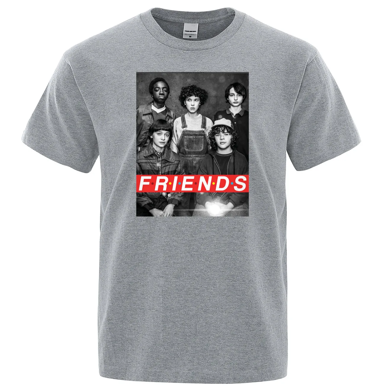 Странные Вещи с героями телесериала «друзья» футболка мужская с принтом забавная футболка с круглым вырезом Футболка Мужская s Harajuku
