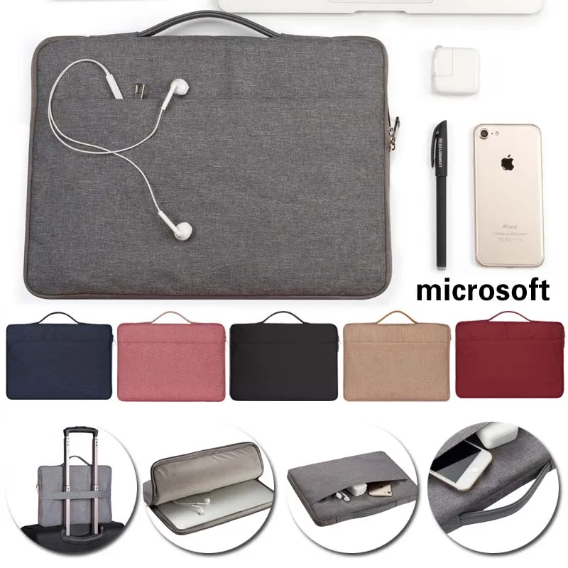 Сумка для планшета Microsoft ноутбука 1/2/3 /Surface Pro 2/3/4/6/7/X 1/2 дышащая деловая сумка переноски|Сумки и чехлы