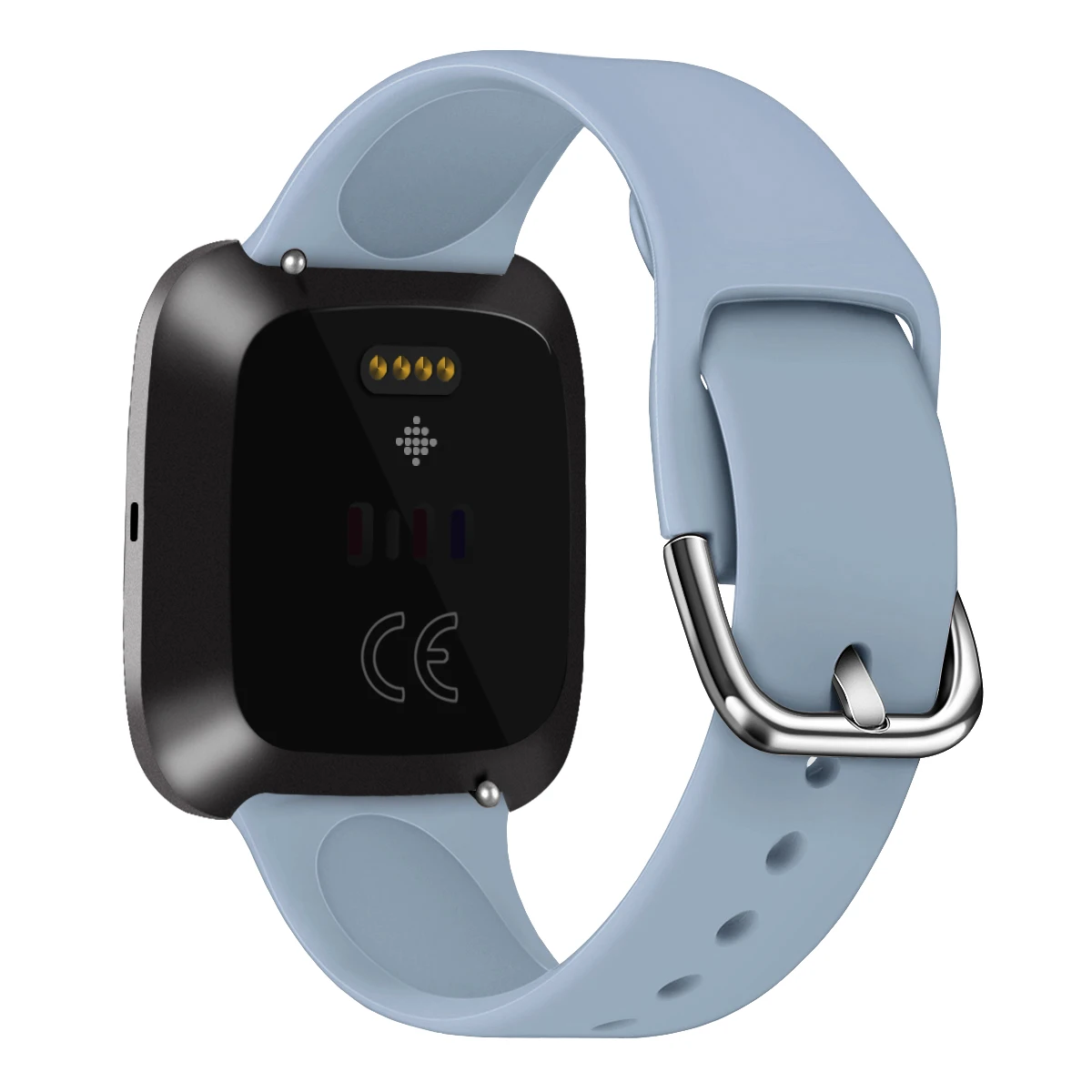 Силиконовый ремешок для часов для Fitbit Versa 2 Quick Release из мягкой резины для дайвинга, спортивный сменный Браслет, ремешок для умных часов - Цвет: 09 light blue