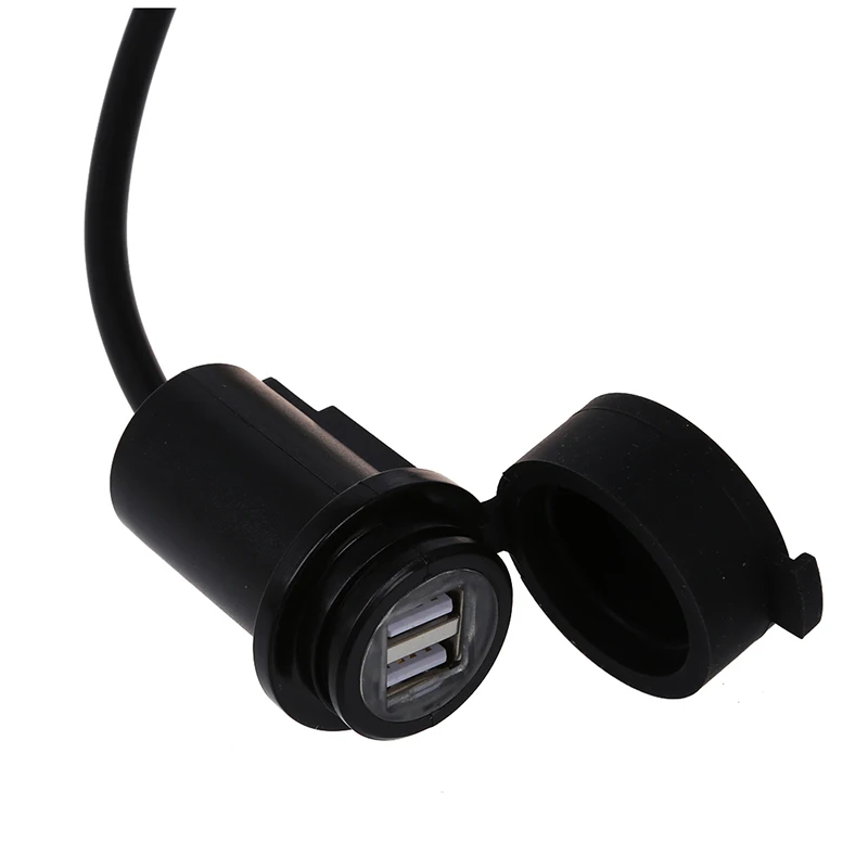 5V 2.1A двойной USB зарядное устройство адаптер для мотоцикла черный [Electronica]