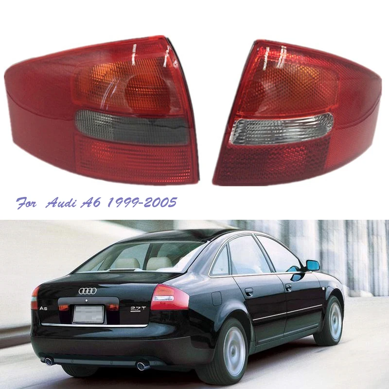 

YTCLIN Rear Tail Lights with Smoke Reverse Light Lamp Sedan Car Light Assembly For Audi A6 C5 1999-2005 Sedan Car Lights