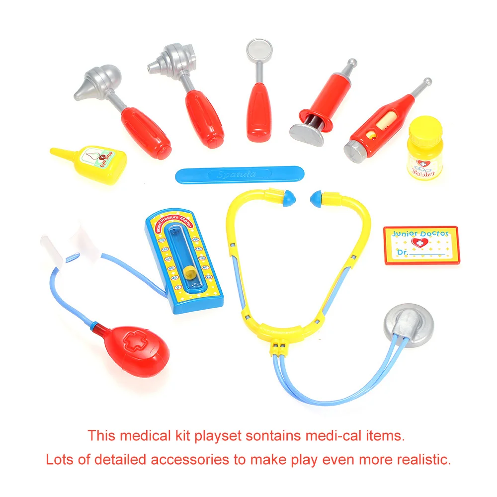 Medi-cal комплект Playset с переноской пластмассовые игрушки для детей портативный подарок