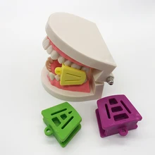 Almohadilla oclusal Dental, abridor de goma para dientes de utilería, herramientas dentales, instrumentos de odontología, materiales de dentista