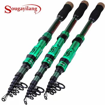 

Sougayilang Top Quality Telescopic Spinning Fishing Rod 1.8-2.4M Portable Fishing Pole Tackle Sea Rod Fishing Tackle Pesca
