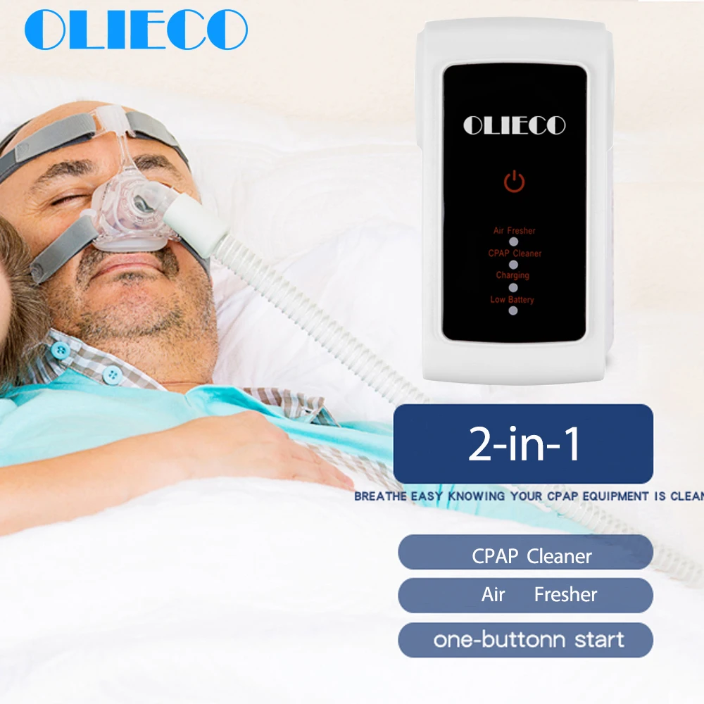 OLIECO CPAP очиститель USB Перезаряжаемый озоновый очиститель мини BPAP AutoCPAP стерилизационное устройство Портативный освежитель воздуха убивает бактерии