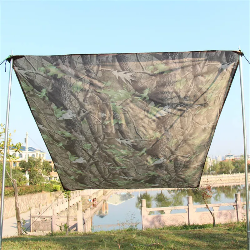 Many Size Ultralight Hunting Camouflage Shelter Waterproof Tarp Awning Tent Sunshade Net Also Use for Camping Mat sunshade net camouflage netting waterproof tarpaulin ultralight tarp