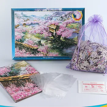 

1000 Pieces Wooden Luminous Puzzle Adult Card Cartoon Scene Puzzle Intelligence Learning Toys for Children Gifts for Kids
