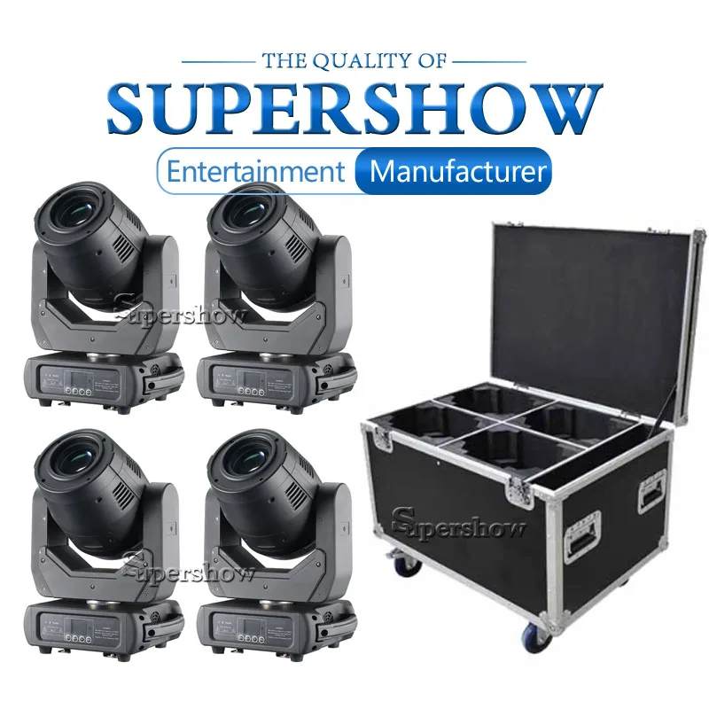 Сценическое освещение эффекты 200 Вт DMX512 управление 4 шт./лот Flightcase увеличение