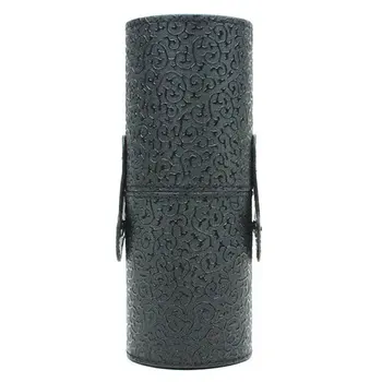 

Makeup Brush Holder Tube Barrel Storage Bucket pu Cosmetic Brush Storage Cylinder Box Magnetic Organizer Without Box