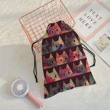 Crowale 3d-тоторо печать скорость карман для женщин mochila drawstring сумка forever бренд mochila escolar мужские сумки путешествия скорость карман