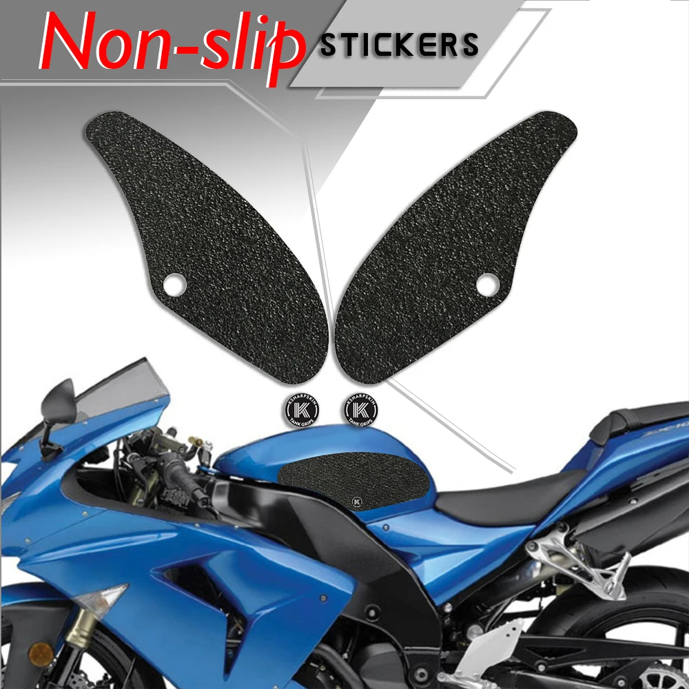 

Motorcycle fuel tank pad tank grip protection Non-slip stickers knee grip side applique for KAWASAKI 2004-2007 NINJA ZX-10R