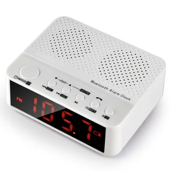 

Bluetooth Speaker LED Display USB Charging FM Adjustable Brightness Radio Alarm Clock Portable Home Multifunctional Sleep Timer