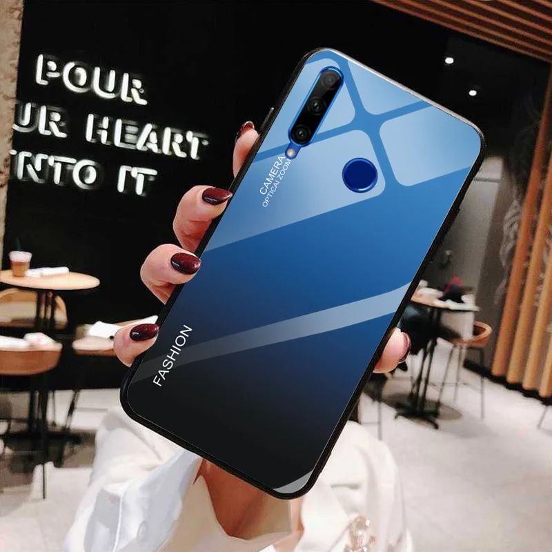 Чехол для телефона Honor 10i, чехол Honor 10i, HRY-LX1T, градиентное закаленное стекло, защитная задняя крышка для huawei Honor 10i Honor10i