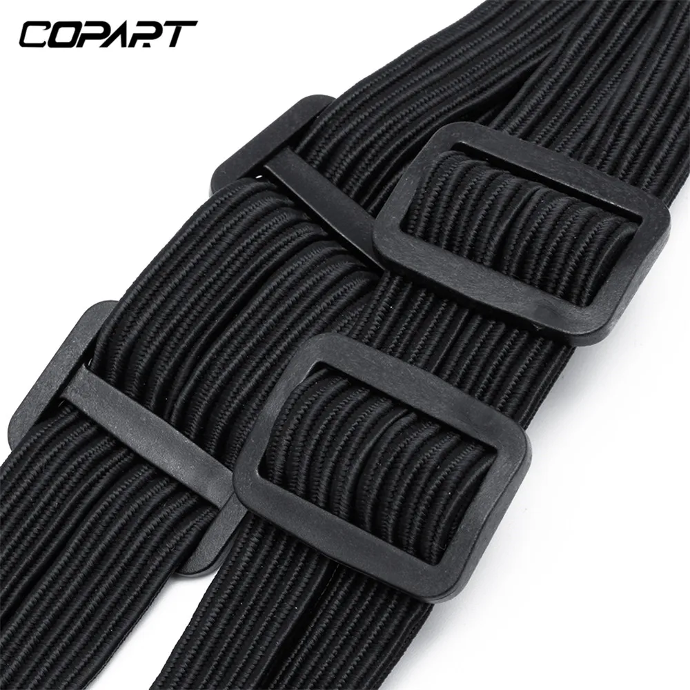 65CM 2 Hooks Universal Motorcycle Helmet Straps Strength Retractable Helmet Fuel Tank Luggage Elastic Rope Fixed Strap Net Belt