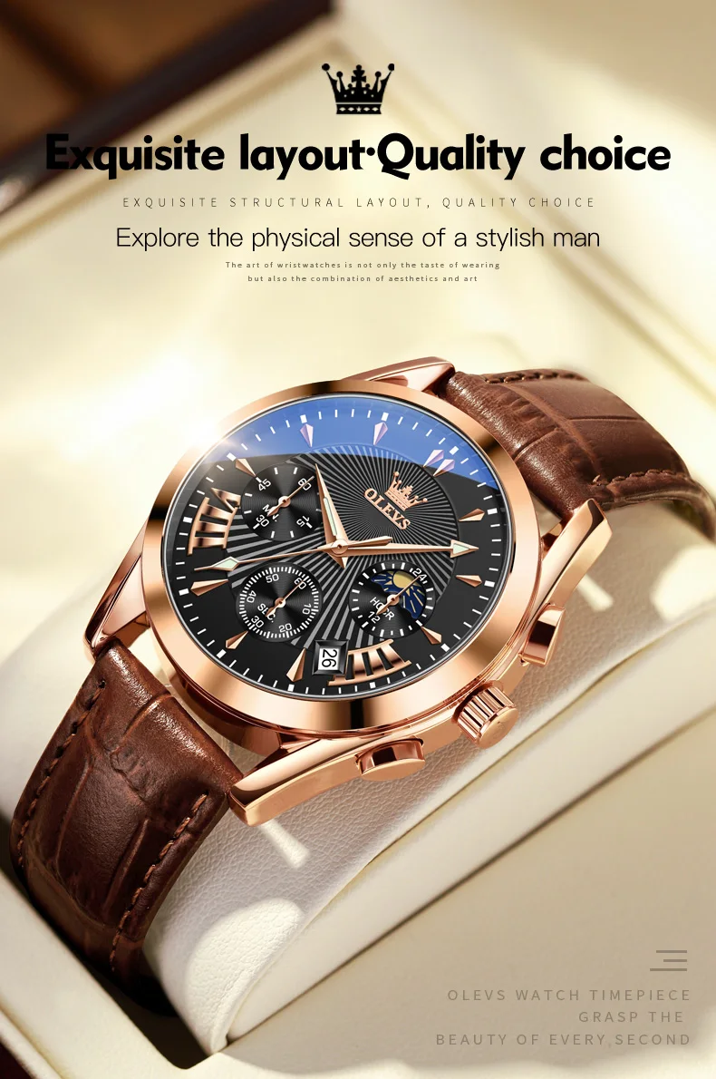 OLEVS 2876 Men’s Quartz Watch description image 5