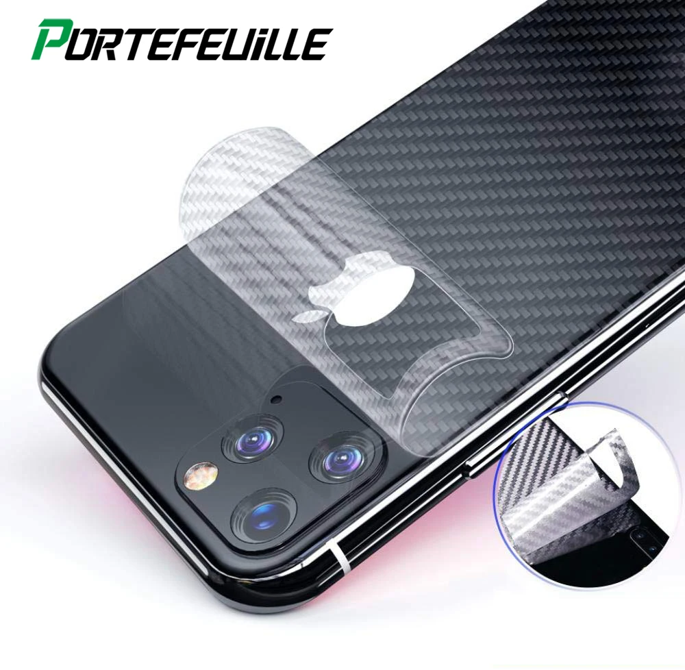 

Back Screen Protector Soft Protective For Iphone 6 7 8 Plus 5 4 11 Pro Max X XR XS MAX Carbon Fiber Protection Screen Matte Film