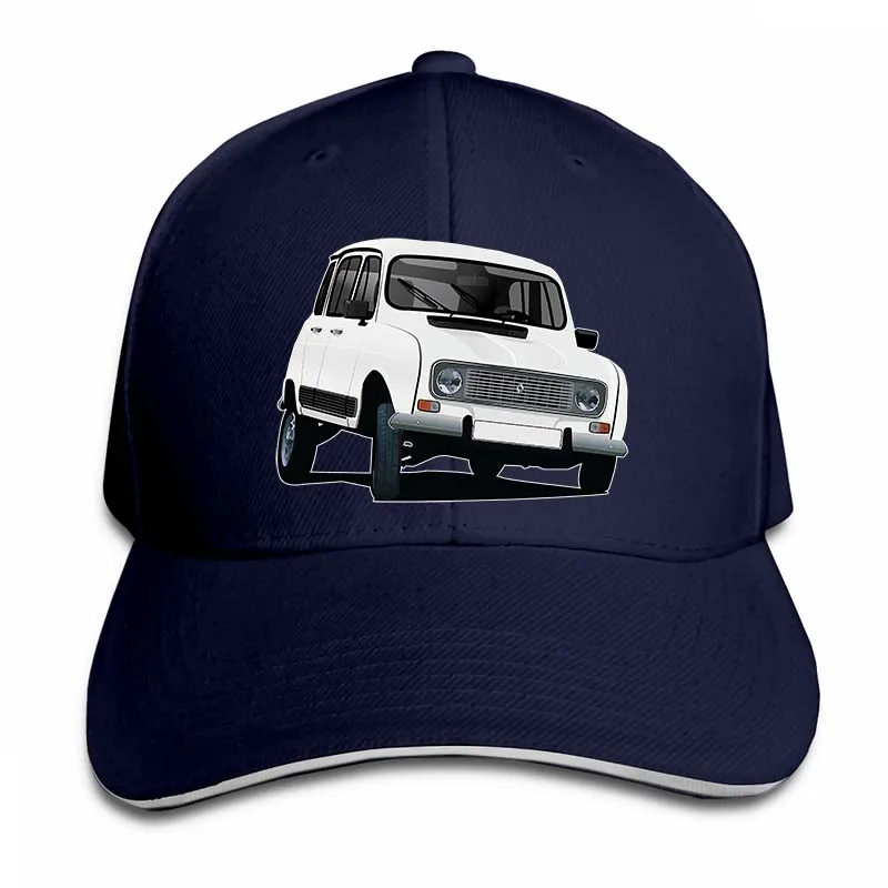 Renault 4 иллюстрации, белая бейсболка для мужчин и женщин, Кепка для водителя грузовика, модная Регулируемая Кепка - Цвет: 2-Navy