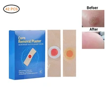 42 шт. безболезненное средство для удаления мозолей, мозолей, насадок, бородавок, шиповник, болеутоляющий пластырь, стикер для ухода за ногами, новые продукты