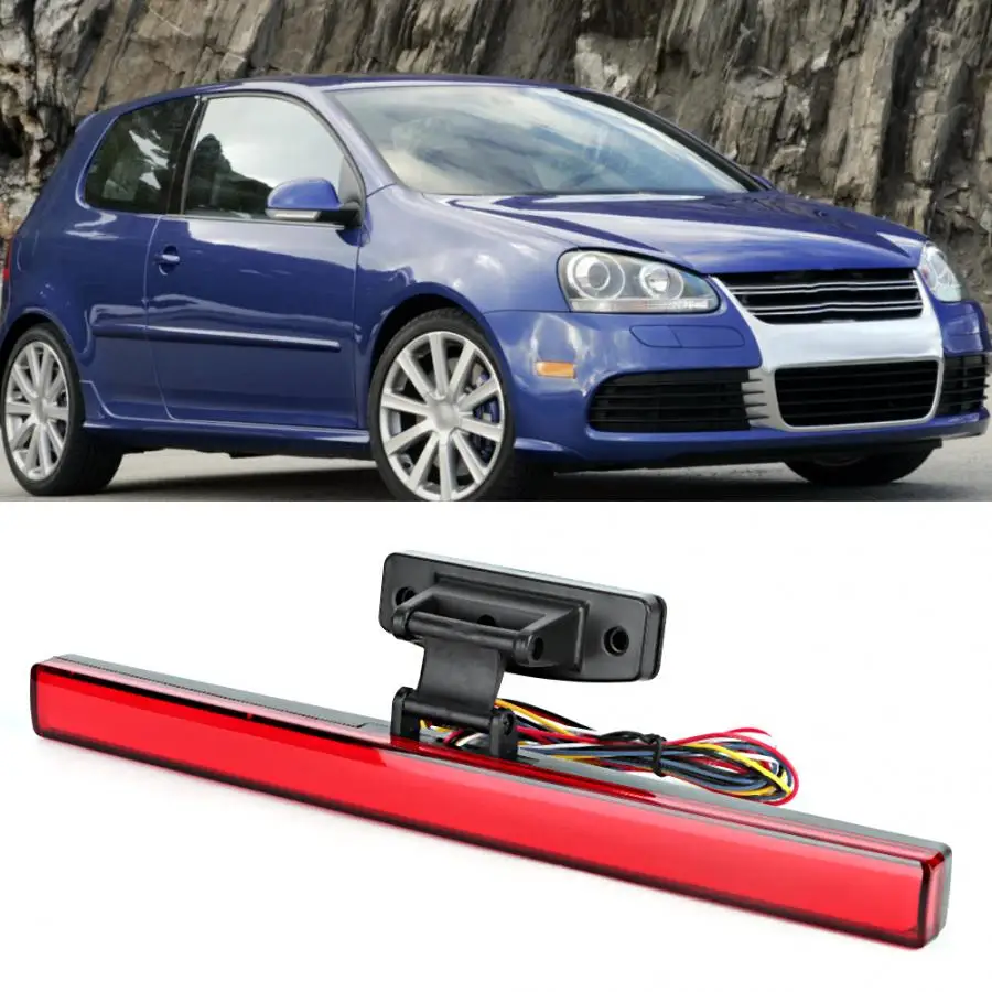 

tuning cars Multifunction Universal High Mount Third Brake Stop Tail Light Lamp LED 12V Red for auto