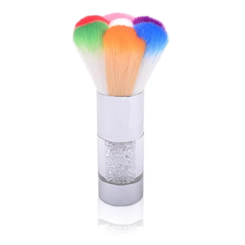 

Colored Nail Art Dust Cleaning Brush with Handle Powder Remover Manicure Tool