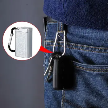 

Mini Portable Ashtray Cigarette Keychain Outdoor Use Pocket Smoking Smoking Ash Tray with Lid Key Chain for Travelling