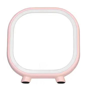 

Unique Design Desktop LED Makeup Mirror Multifunctional Rechargeable Cosmetic Mirror Table Lamp With Speaker