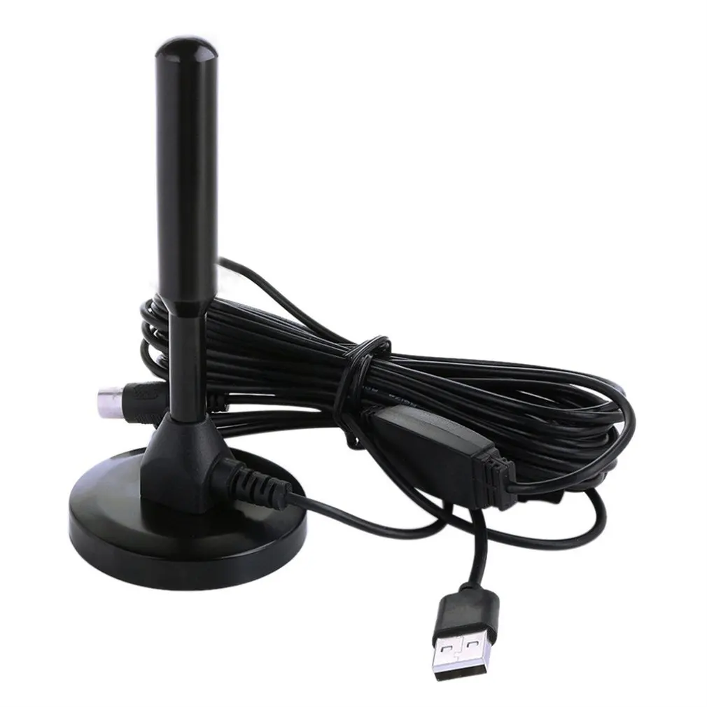 ТВ-антенна для DVB-T телевидения/USB ТВ-тюнер портативные внутренние/наружные/Автомобильные HD цифровые ТВ антенны с усилителем