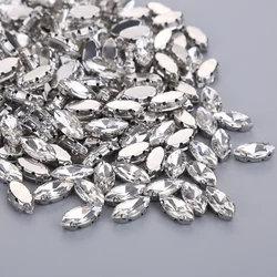 Versatile Horse Eye Crystal Rhinestone Embellishments for DIY Jewelry and Wedding Attire