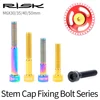 RISK Titanium Bolts M6 x 30 35 40 50mm Allen Key MTB Road Bike Taper Head Screw Bicycle Headset Cap Fixing Bolts Rainbow Gold ► Photo 3/6
