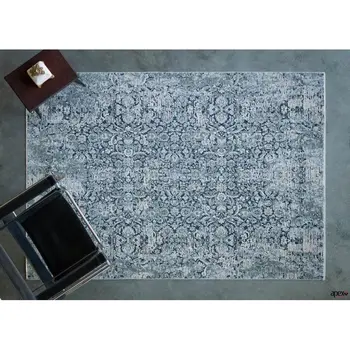 

Apex Moss 5 'x 8' Polypropylene Grey Area Rug