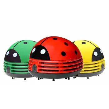 

Desktop Dust Vaccum Cleaner Ladybug Shaped Portable Corner Desk Vaccum Cleaner Mini Cute Vacuum Cleaner Dust Sweeper