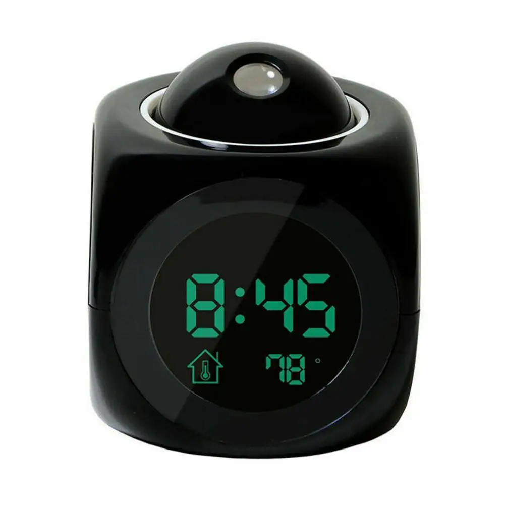 Многофункциональный цифровой ЖК-Проекционный смеситель с дисплеем будильник голосовые говорящие подсказки термометр настольные будильники
