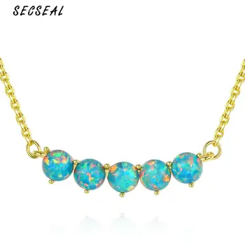 

Fashion High-end Four Luminous Fluoriteluxury 100% 925 Sterling Silver Necklacefor Women Personalized Long Choker Fine Jewelry