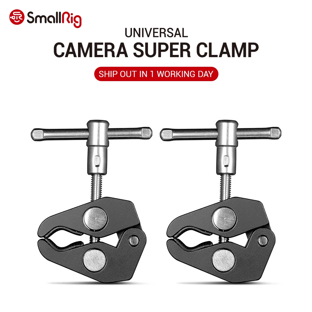 Двойные плоскогубцы SmallRig из алюминиевого сплава зажим супер для DSLR камеры ЖК