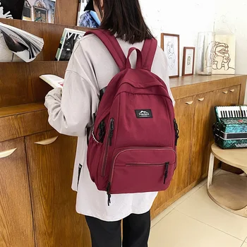 

Women Cute Backpack Nylon Student Female College School Bags Harajuku Girls Backpack Kawaii Book Ladies Bags Fashion Mochila