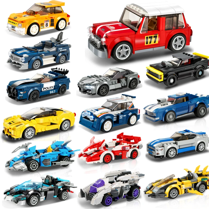 

LegoINGly City Super Racers Car Building Blocks Speed Champions Racing Sport Auto Car Bricks Construction Toys For Children Gift
