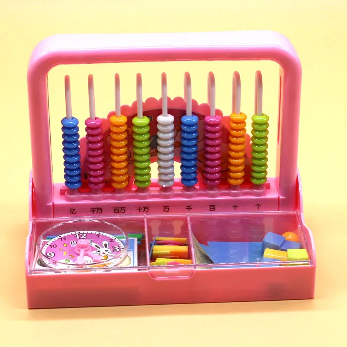 

Mathematics Stationary Box Primary School Grade One Set Multi-functional Kindergarten Children Abacus Counter Nine-Line