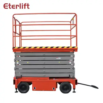 

10m lift height electric mobile scissor lift