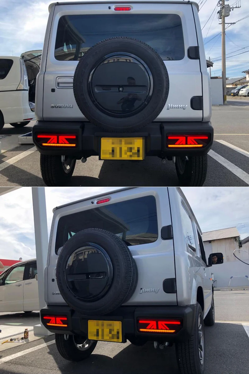 Автомобильный Стайлинг задний фонарь задние фонари для Suzuki Jimny задний фонарь DRL+ Динамический сигнал поворота+ обратный+ светодиодный тормоз