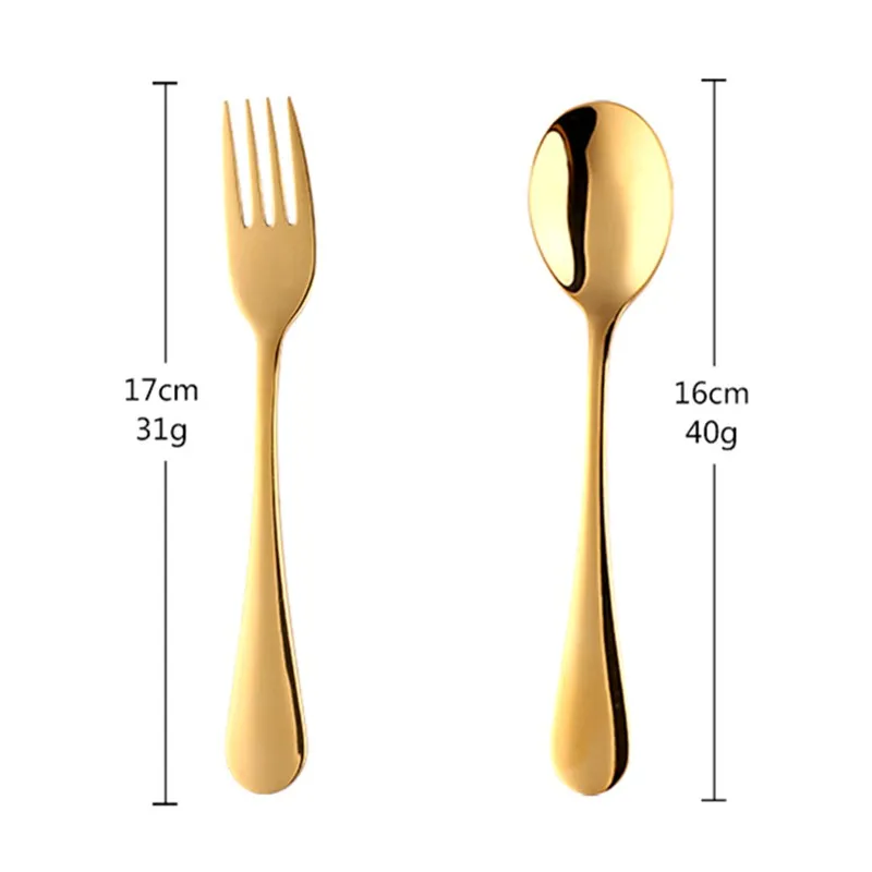 2Pcs Children Dinnerware Set Portable Student Fork Spoon Set Colorful Stainless Steel Tableware Reusable Child Food Quality cutlery set stainless steel cutlery set