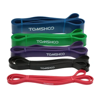 

TOMSHOO 208cm Resistance Bands Cross Fit Fitness Equipment Natural Latex Fitness Resistance Band Pull Up Band Loop Yoga Exercise