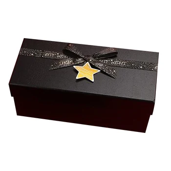 

Christmas Cup Gift Box Packing Box Rectangular Jewelry Gift Box with Ribbon A50