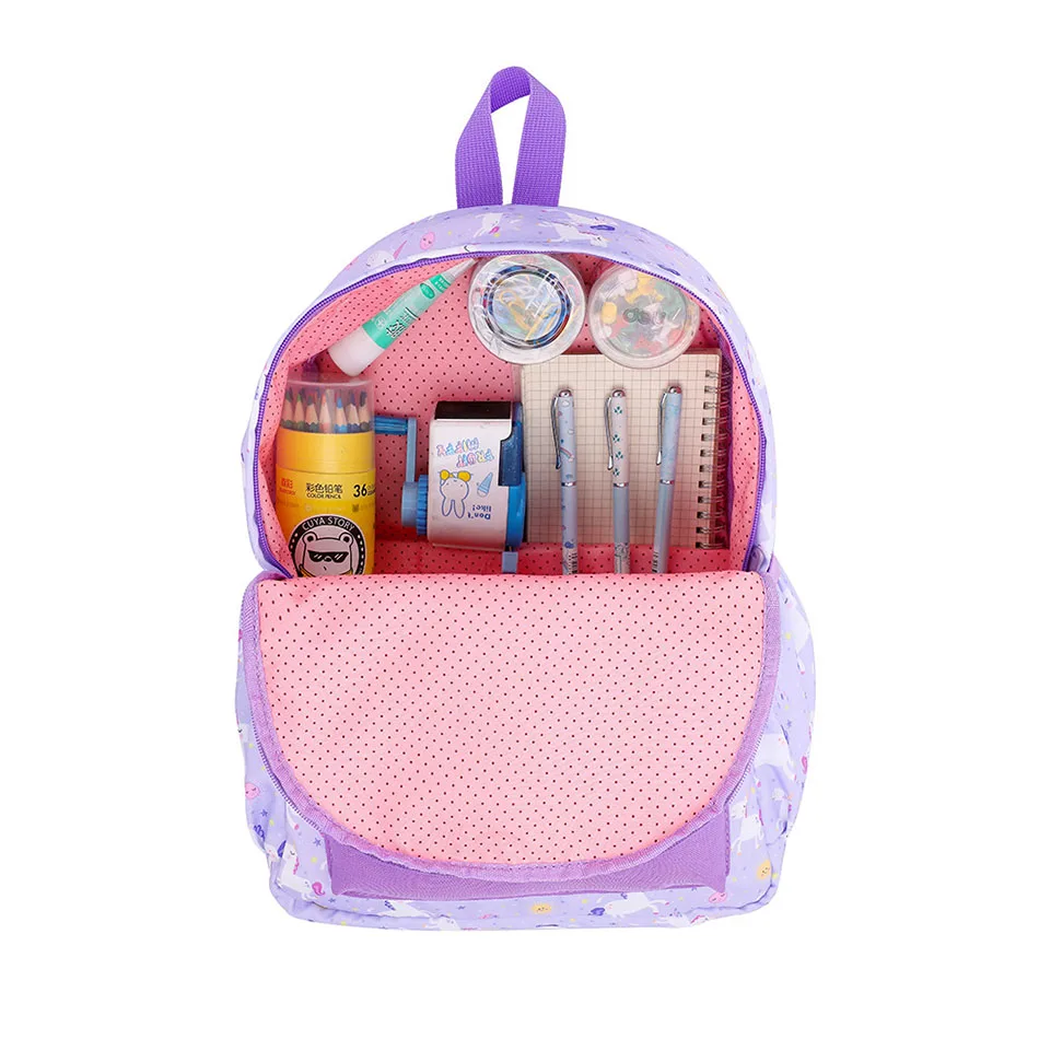 Back to School Unicorn Backpacks Children Cartoon Light Schoolbags