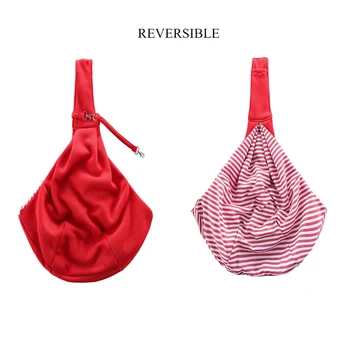 

Small Dog Bag Cat Sling Carrier Bag Travel Tote Breathable Double-sided Pouch Shoulder Hands-Free Carry Tote Handbag Pet Product