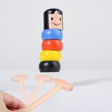 

Stubborn Wood Man Toy Funny Unbreakable Magic Tricks Toys for Kids