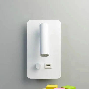 

Creative minimalist Nordic double light source atmosphere living room aisle study hotel bedside reading lamps