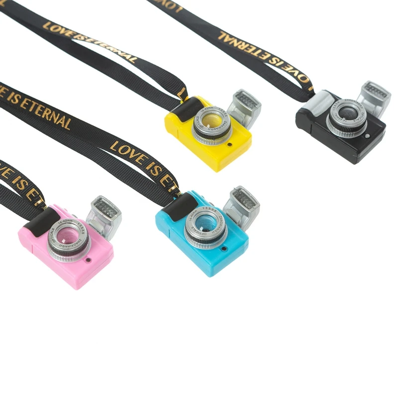 

Camera Toy Doll accessories BJD 1/4 Keychain Mini SLR Multi Color Shutter Sound Flash Mini Camera Model Toy for children