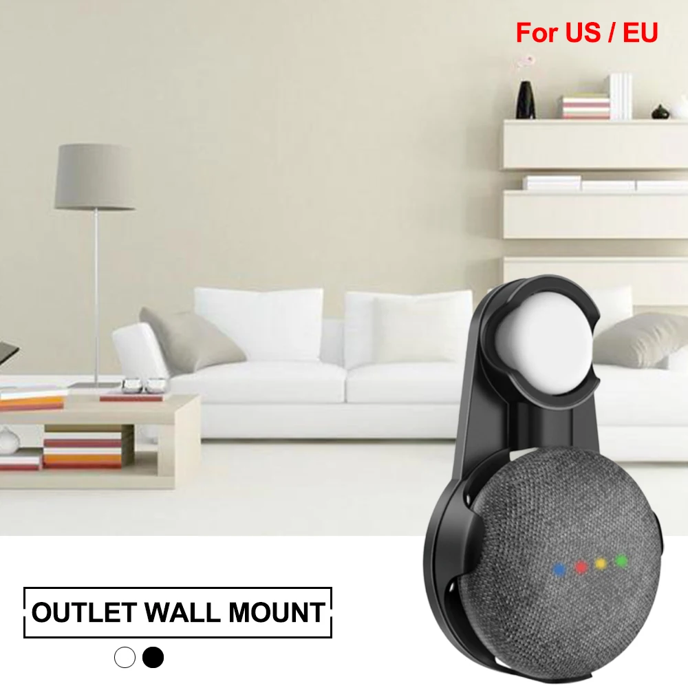 Настенный держатель для розетки кронштейн шнура Google Home Мини голосовой помощник