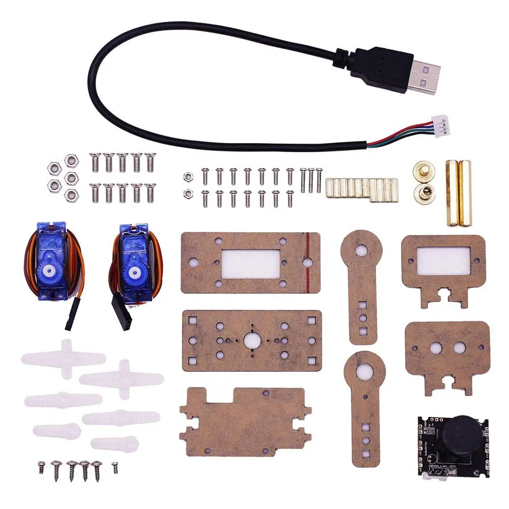 Camera PTZ Модуль камеры Smart Vision sensor Pan-Tilt Kit с 2 шт. микро сервоприводы умный робот HD камера для Raspberry Pi-camera/один PTZ - Цвет: Camera PTZ